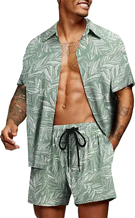 Hawaiian Hibiscus Flowers Men's Hawaiian Set Shirt and Swim Trunks Short  Sleeve 2 Piece Funny Suit : : Clothing, Shoes & Accessories