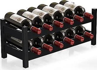 X- Tier Étagère à vin rustique empilable à 3 niveaux pour 12 Bouteilles  Support de