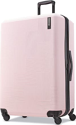 American Tourister American Tourister Stratum XLT Expandable Hardside Luggage with Spinner Wheels, Pink Blush, Checked-Large 28-Inch