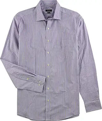 IZOD Camisa social masculina com ajuste regular, elástica, lisa