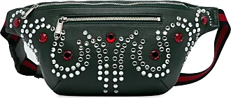 Gucci 2016-2017 Pre-Owned Gucci Crystal Embellished Web belt bag - Verde