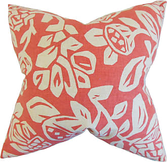 The Pillow Collection Winslet Floral Bedding Sham Orange Standard/20 x 26 
