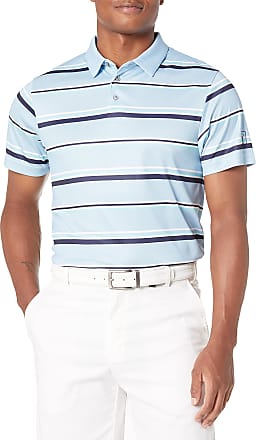 PGA TOUR Mens Short Sleeve Tour Soft All Over Printed Polo Shirt 