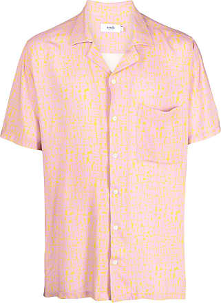 Men's Summer Pink Tiger Short Sleeve Button Down Shirt – Bella Valentina LA