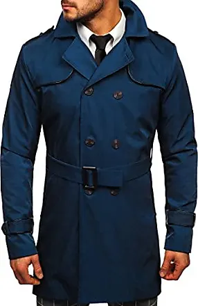 Manteau cintré double rangée boutons gris anthracite Morgan