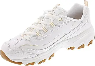 Skechers D Lites Fashion Sneakers Womens Size 9.5 Wide Shoes White