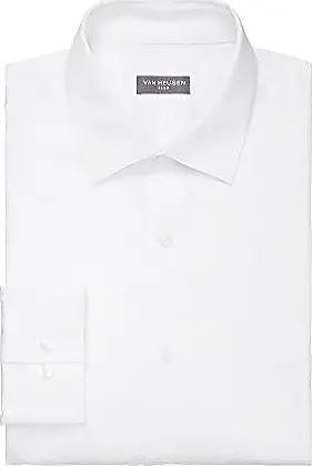 VAN HEUSEN LONG SLEEVE WHITE DRESS SHIRT MENS 34/35 BRAND NEW WITH TAGS