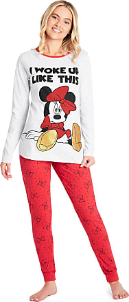 Ladies Womens Disney Minnie Mickey Pyjamas Pjs Nightwear 8-18 Pajamas Love You Forever Mickey 