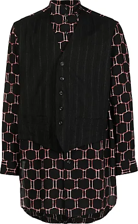 Yohji Yamamoto layered-collar cotton shirt - Black