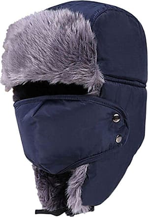 Unisex Adults Winter Fur Lined Waterproof Trapper Hat  Multi Colour 56-58cm 