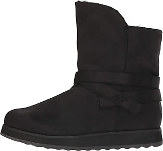 skechers black suede boots