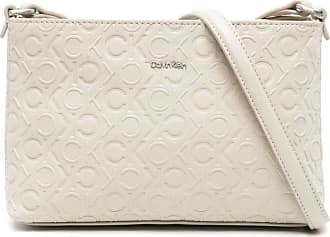 Calvin Klein Sophia Triple Compartment Crossbody, Almond/Taupe/Java:  Handbags