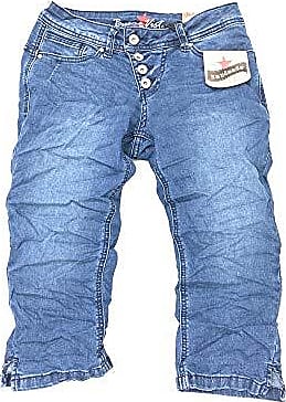 Jeans Buena Vista Damen Sommer Jeans Malibu Capri Stretch Twill Kurze Hose Knopfleiste Kleidung Accessoires Expertdigital Net