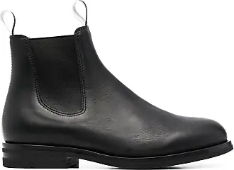 Scarosso Thomas perforated-detailing leather boots - Black