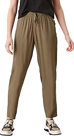 Mode Pantalons Pantalons en cuir s.Oliver Pantalon en cuir brun style d\u00e9contract\u00e9 