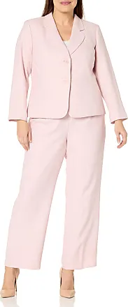 LeSuit Women's Plus Size Jacket/Pant Suit 50041013-6db, Black