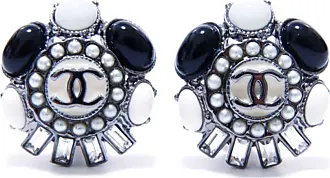 2010 CC bead-embellished clip-on earrings