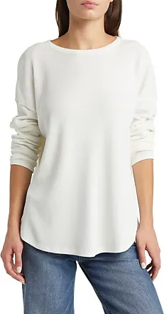 zella Seamless Long Sleeve Top in Ivory Egret at Nordstrom