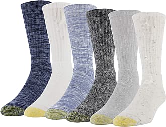 GT Goldtoe Men's 4-Pair Casual Crew White Socks Shoe Size 6-12 1/2 