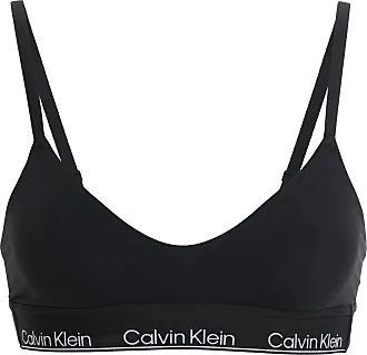 Calvin Klein Triangel-BH för kvinnor, triangel-ofodrad, Grå ljung, S :  : Mode