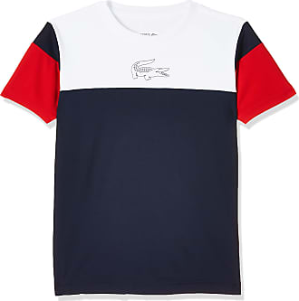 red lacoste t shirt mens