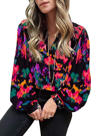 Ladies Hoodies Clearance Women Tops Spring 2024 Long Sleeve V Neck Loose  Shirts Plaid Print Asymmetric Button Blouses Business Casual Tunic Black at   Women's Clothing store