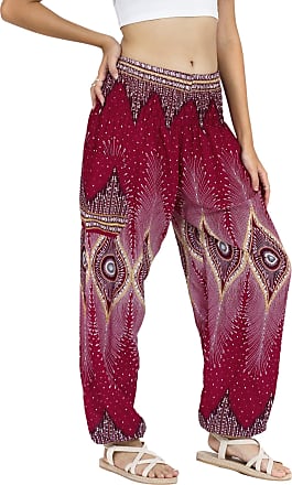 janisramone Womens Ladies New Floral Print Sheering Ali Baba Harem Hippie Leggings Gypsy Baggy Pants Plus Size 