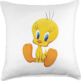 Multicolor Looney Tunes Slyvester Bouquet of Tweety Throw Pillow 18x18