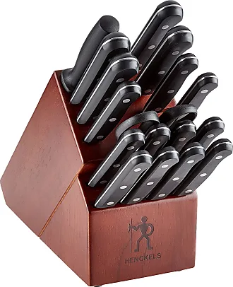  HENCKELS Solution Razor-Sharp 16-Piece Self Sharpening Knife  Block Set, Chef Knife, Bread Knife, Steak Knife, German Engineered Knife  Informed by 100+ Years of Mastery: Home & Kitchen