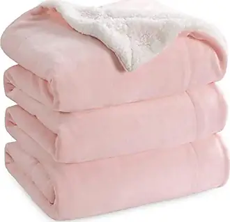 Bedsure Fleece Blanket Queen Size for Bed - Pink Queen Blanket Winter Fuzzy  Cozy Soft Plush Warm Blankets for Bed, 90x90 inches