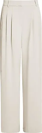 French Connection Echo Wide Leg Crepe Trousers, Blackout at John