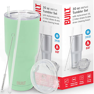 Tumbler Set - Includes 30oz Steel Tumbler, Handle, Lid, Straw and Brush