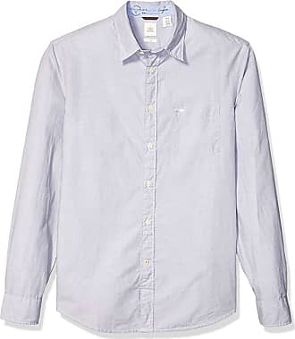 NWT $50 DOCKERS Soft No Wrinkle Long Sleeve Shirt Buttondown-Green plaid-SMALL 