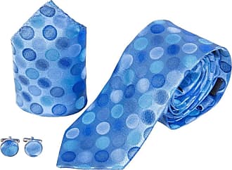 Mens Marc Darcy Designer Blue Pindot Pattern Tie