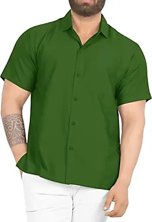 Chemise à manches courtes pour homme à couleur unie - blanc rouge vert