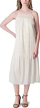 Lucky Brand Women's Lace Tiered Knit Maxi Dress, Gardenia, X-Small