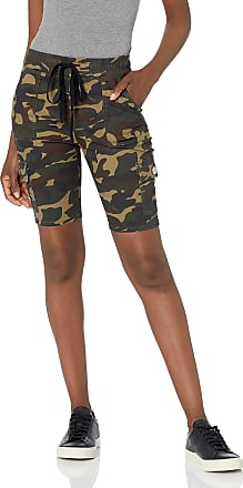 VIP Women’s Slim Fit Mid Rise Stretchy Denim Jeans Shorts In Camo or Pink 