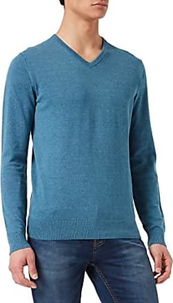 Alpha Studio Wolle Pullover in Blau für Herren Herren Bekleidung Pullover und Strickware V-Ausschnitt Pullover 