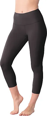 Yogalicious High Waist Squat Proof Yoga Capri Leggings with Pockets for  Women X-Small Black No Pocket 