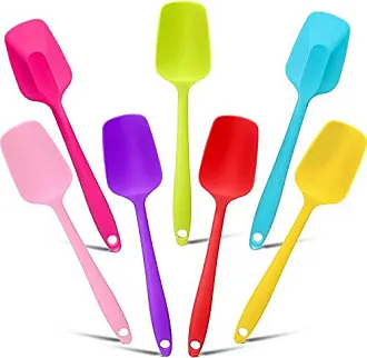 Boao 6 Pieces Small Multicolored Silicone Spoons Nonstick Kitchen Spoon  Serving Spoon Stirring Spoon for Kitchen Cooking Baking Stirring Mixing  Tools