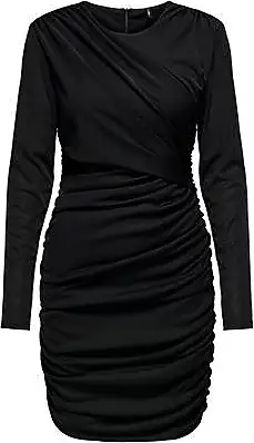 Vestido estampado negro de marca Only para mujer. Moda para ellas