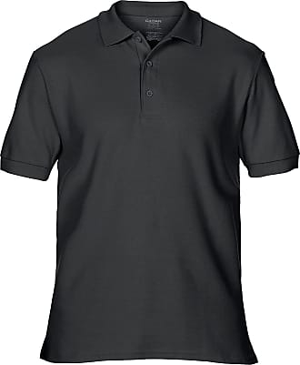 Gildan Gildan Mens Premium Cotton Sport Double Pique Polo Shirt (2XL) (Black)