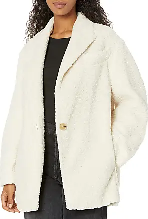 Vince, Faux Shearling Coat in Sand Shell