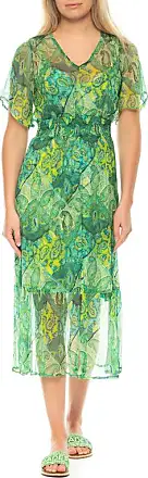 Vergleiche Kleider (44), Druckkleid mit (deep CECIL Sommerkleider Stylight Taschen für Gr. XL Damen Cecil Preise lake N-Gr, grün | seitlichen green) -