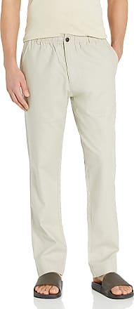 28 Palms Womens Standard Stretch Linen Pant with Drawstring