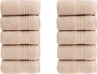 HALLEY 100% Turkish Cotton Washcloths for Body, Face, Bathroom, Hotel, Spa  & Kitchen - Super Soft & Highly Absorbent Fingertip Towels - Luxury Wash