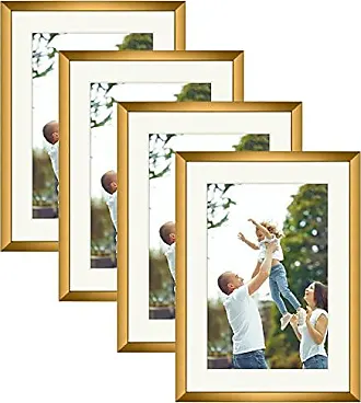 Golden State Art Pack of 25, Ivory Cardboard Photo Easel Frame for 4x6 Photo