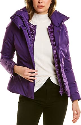 Womens Clothing Jackets Casual jackets JC Pajares Purple Sustainable Jacket With Ruffle Detailing 