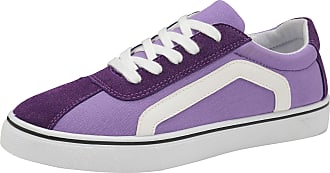 Ladies Purple Canvas Trainers Womens Dunlop Lace Up Casual Retro Fashion Shoes 