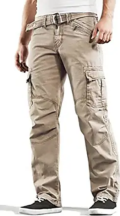 Pantalon Cargo Homme Ceinture Semi Elastiquée Kaki
